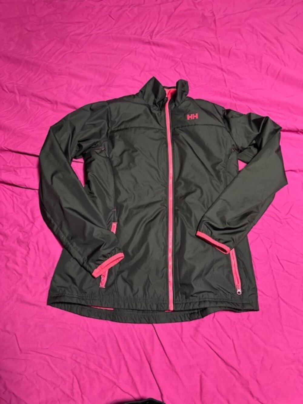 Helly Hansen prima loft jacket medium womens black and pink
